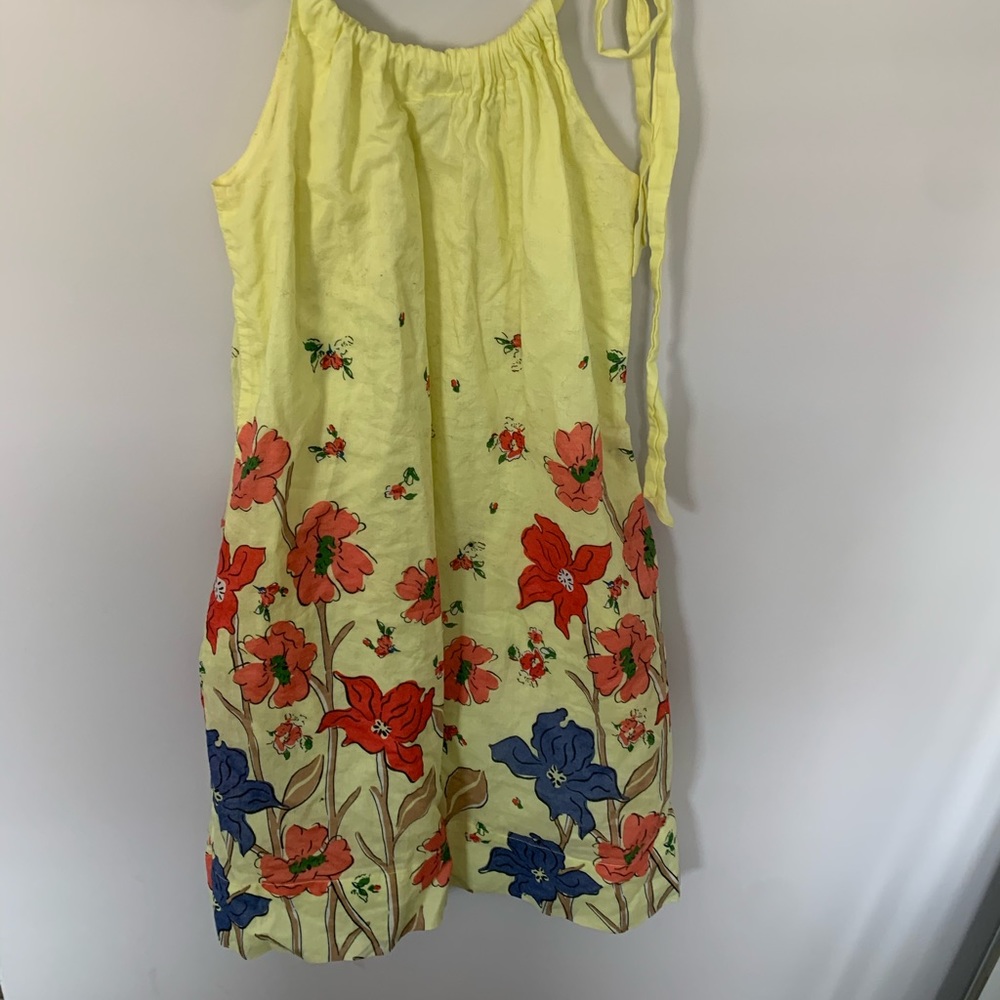 Yellow shift dress